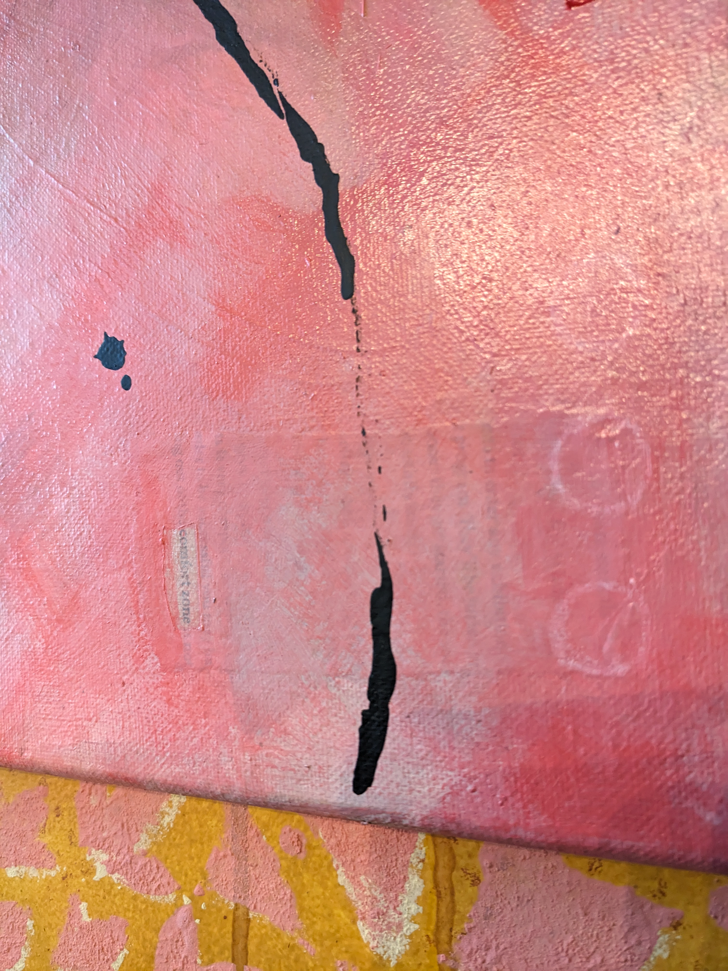 Comfort Zone, original helen carter painting, 12x16 acrylic/mixed media