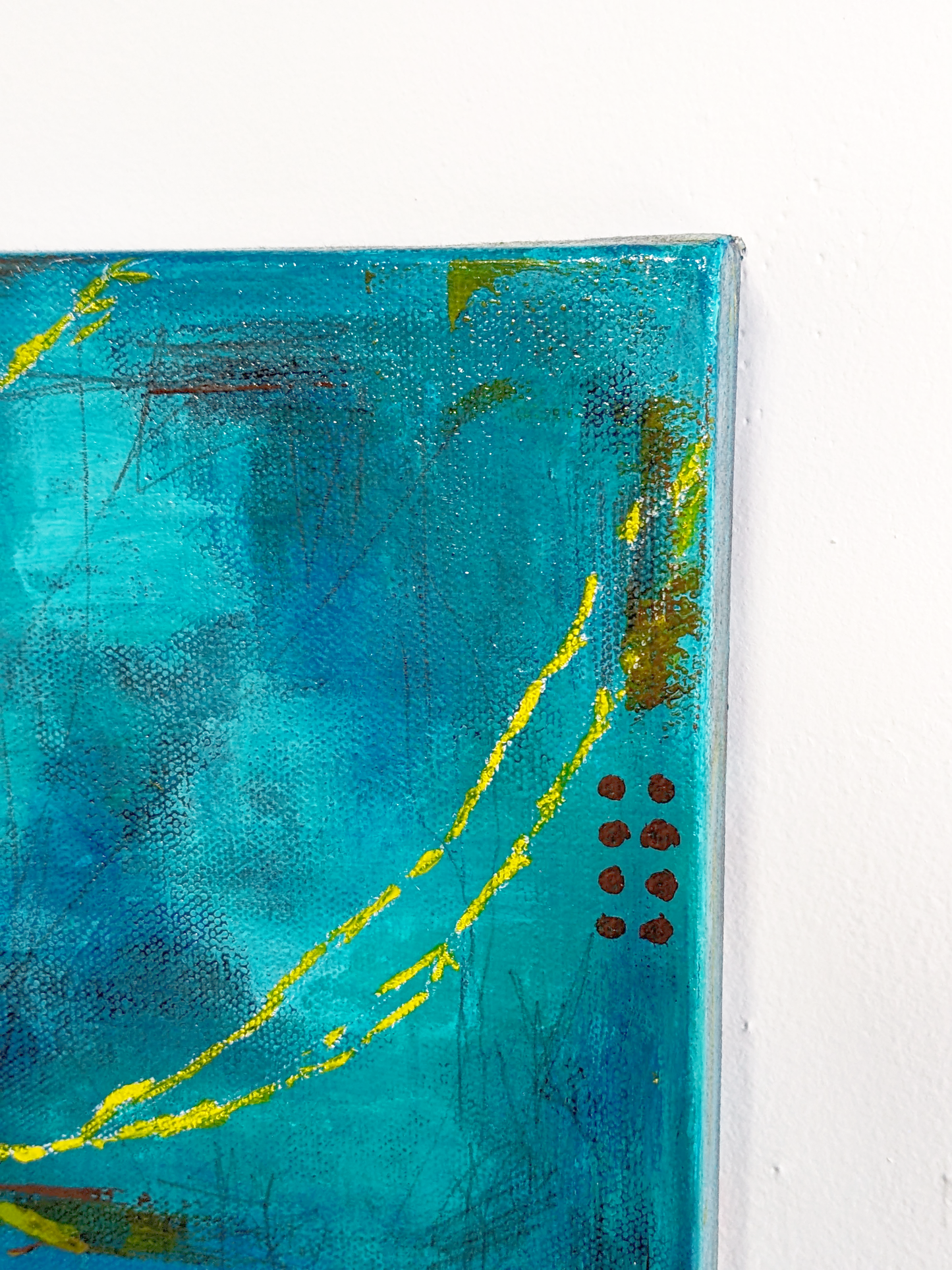detail, After They Left Town, painting by helen carter / secret lentil
