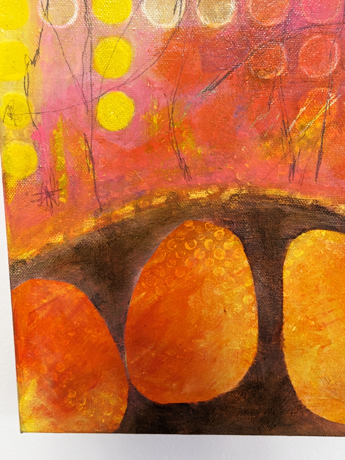detail, future fruits painting by helen carter / secret lentil