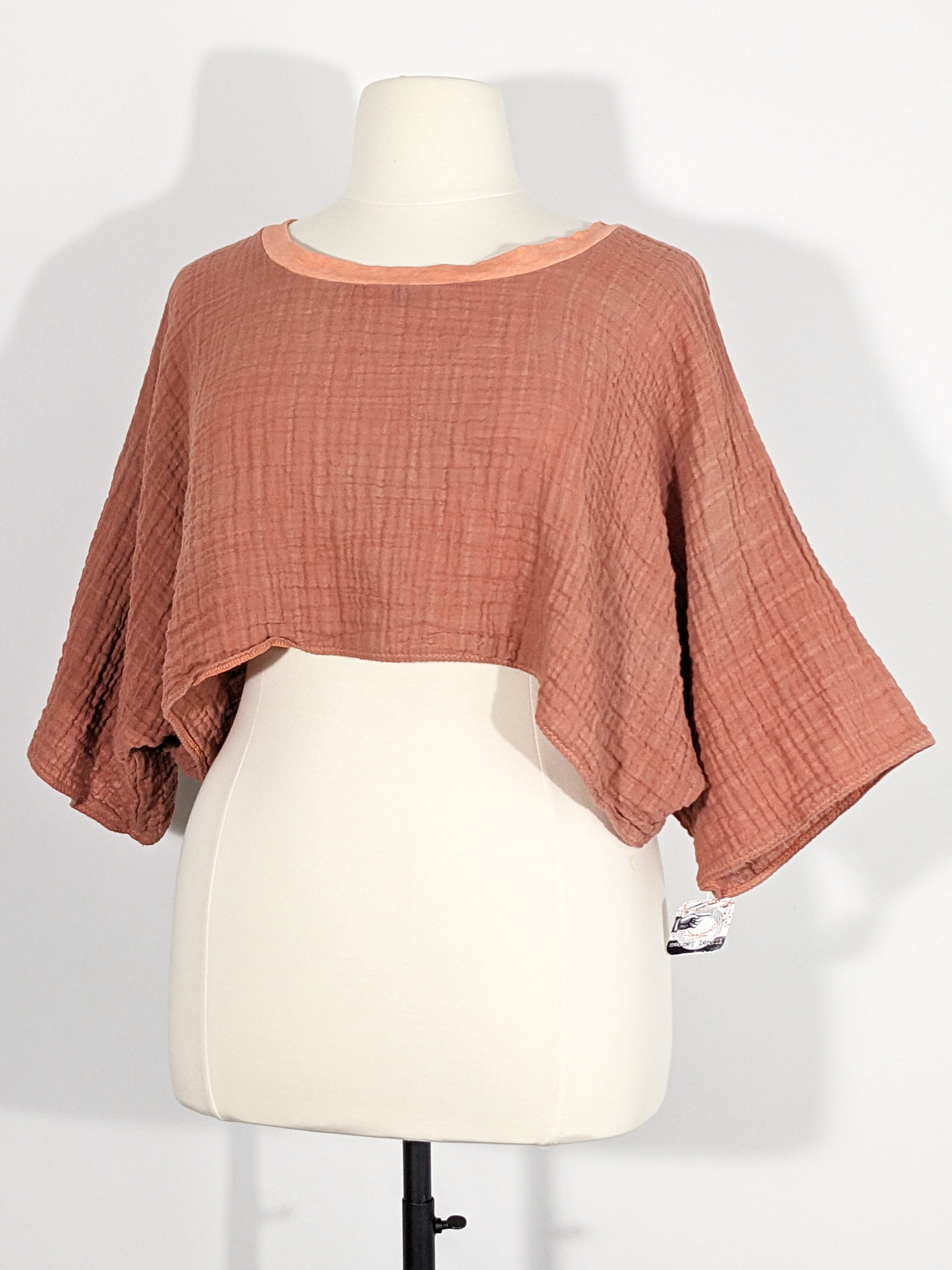 Secret Lentil Salmon Supercomfort Shrug in double-gauze