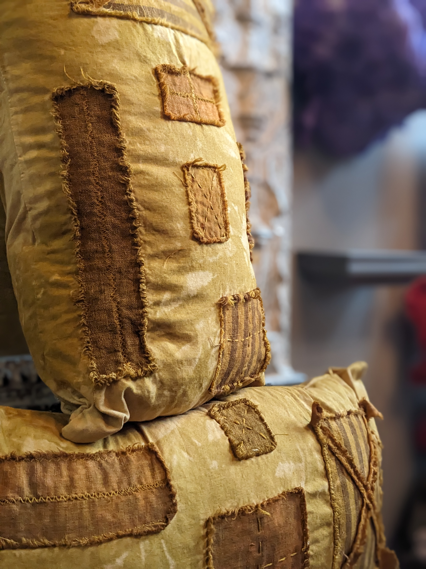 Deluxe Throw Pillows Wabi-Sabi Hand Made Dyed Stitched at Secret Lentil