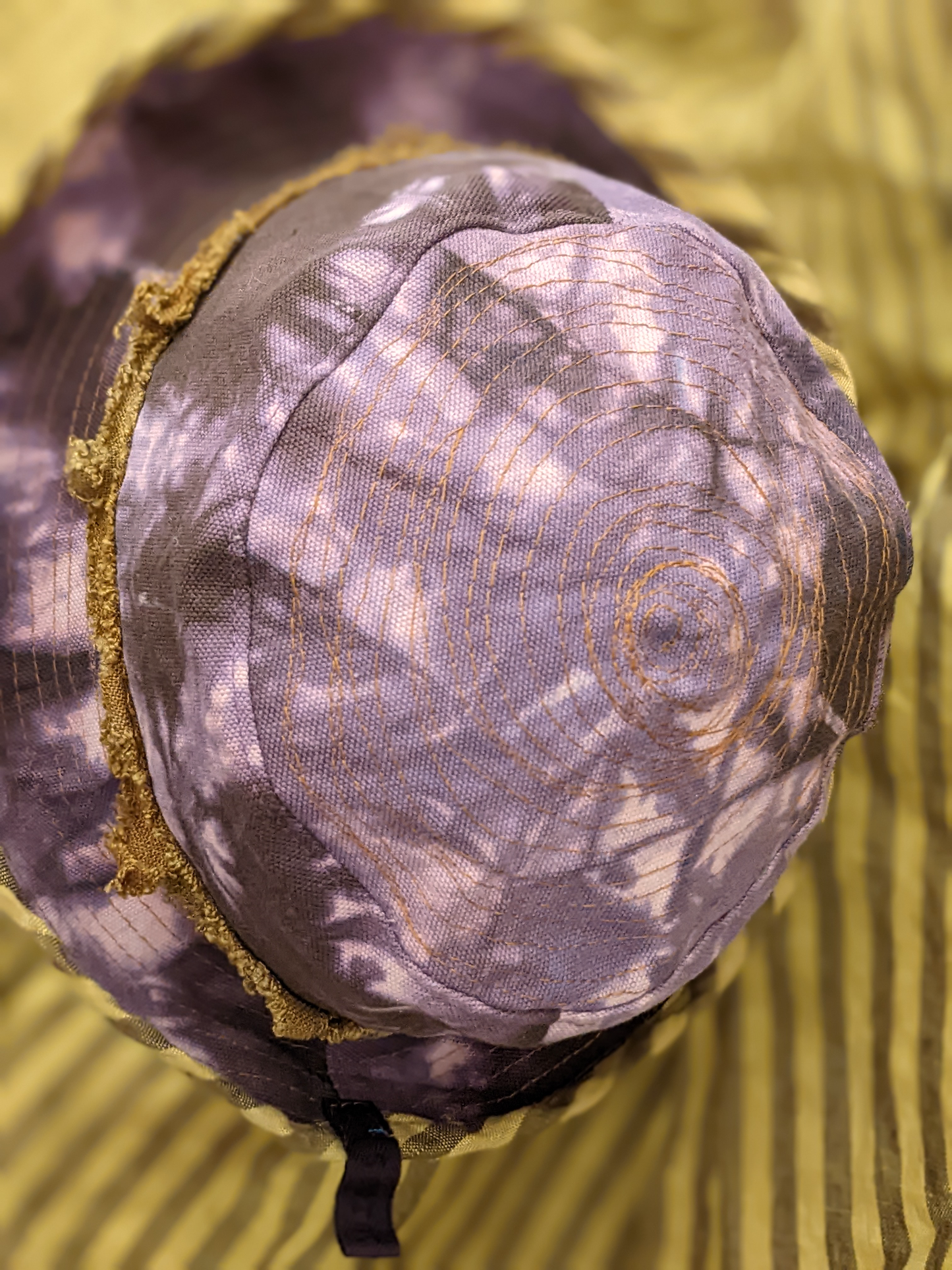 Secret Lentil - Plum + Mustard Bucket Hat, canvas