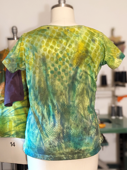 Hand painted t-shirt from secret lentil
