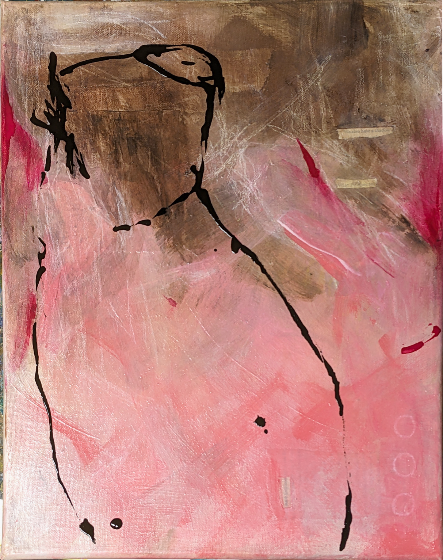 Comfort Zone, original helen carter painting, 12x16 acrylic/mixed media
we also have a shadow
that’s expected
comfort zone