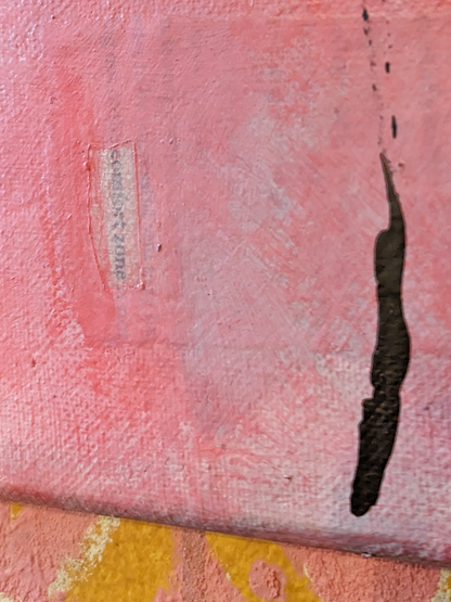 Comfort Zone, original helen carter painting, 12x16 acrylic/mixed media