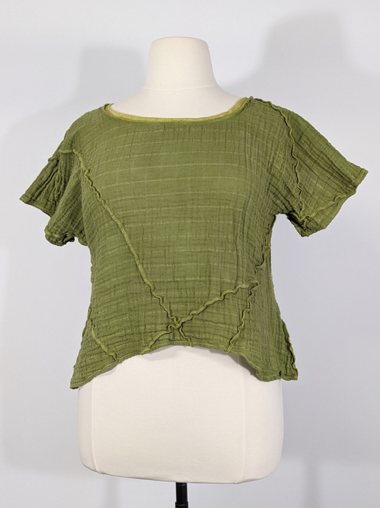 Perfect Avocado: double-gauze shirt