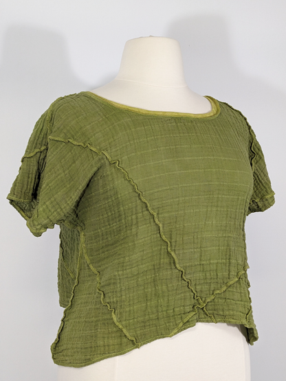 Perfect Avocado: double-gauze shirt