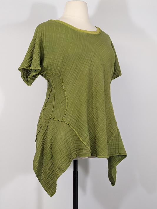 Perfect Avocado: double-gauze tunic