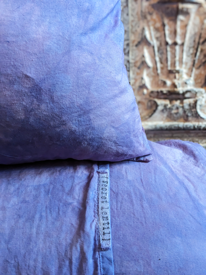 Deluxe Throw Pillows Wabi-Sabi Hand Made Dyed Stitched at Secret Lentil 