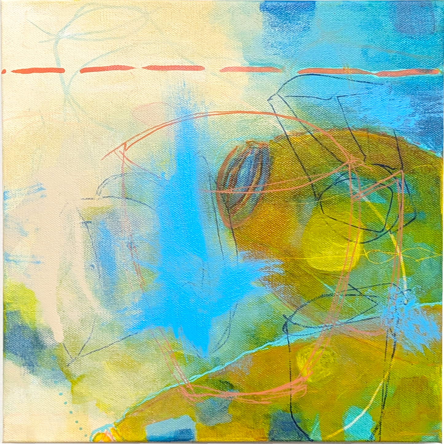 preserves - helen carter abstract painting energetic vibrant abstract with possible mystery vats — and of course, detailed sides because those matter