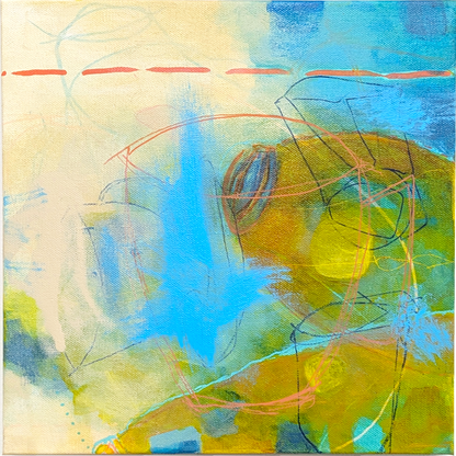 preserves - helen carter abstract painting energetic vibrant abstract with possible mystery vats — and of course, detailed sides because those matter