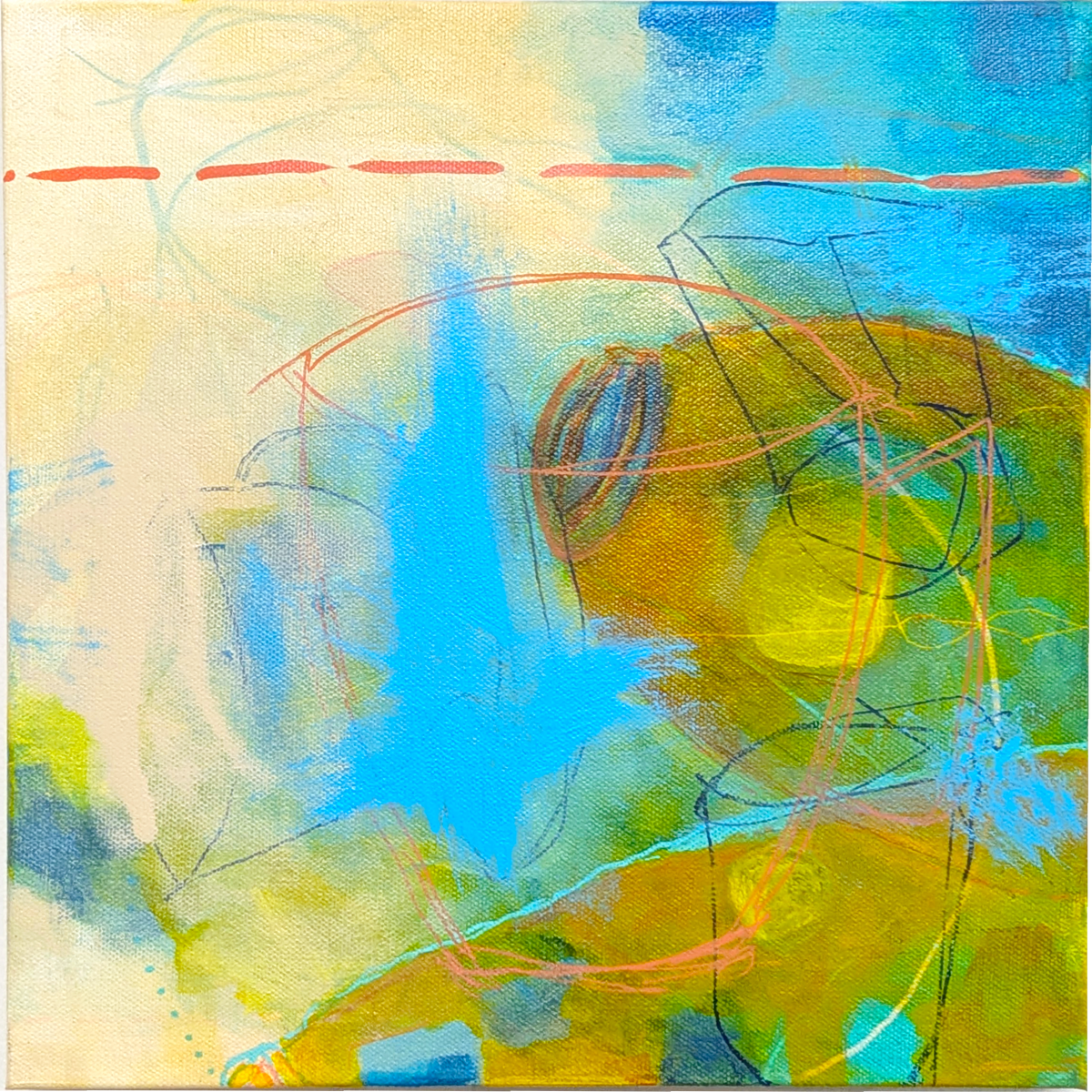 preserves - helen carter abstract painting energetic vibrant abstract with possible mystery vats — and of course, detailed sides because those matter
