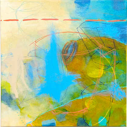 preserves - helen carter abstract painting energetic vibrant abstract with possible mystery vats — and of course, detailed sides because those matter