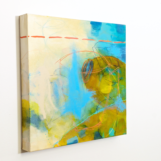 preserves - helen carter abstract painting energetic vibrant abstract with possible mystery vats — and of course, detailed sides because those matter