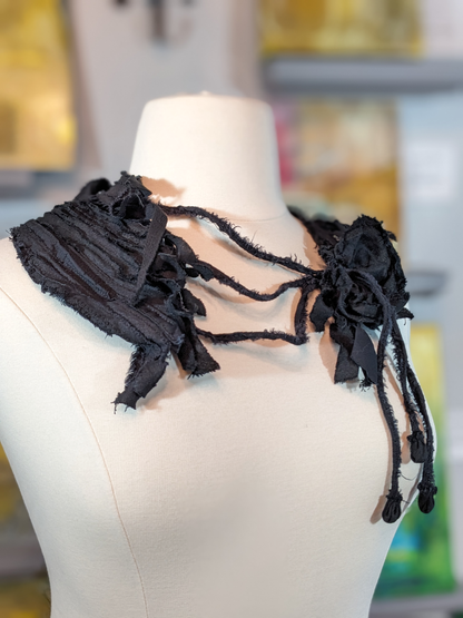 ferraille noir collar ~ neckpiece from secret lentil