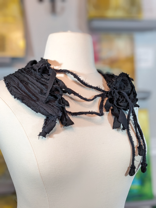 ferraille noir collar ~ neckpiece from secret lentil