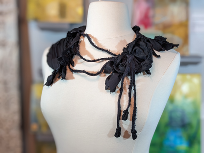 ferraille noir collar ~ neckpiece from secret lentil