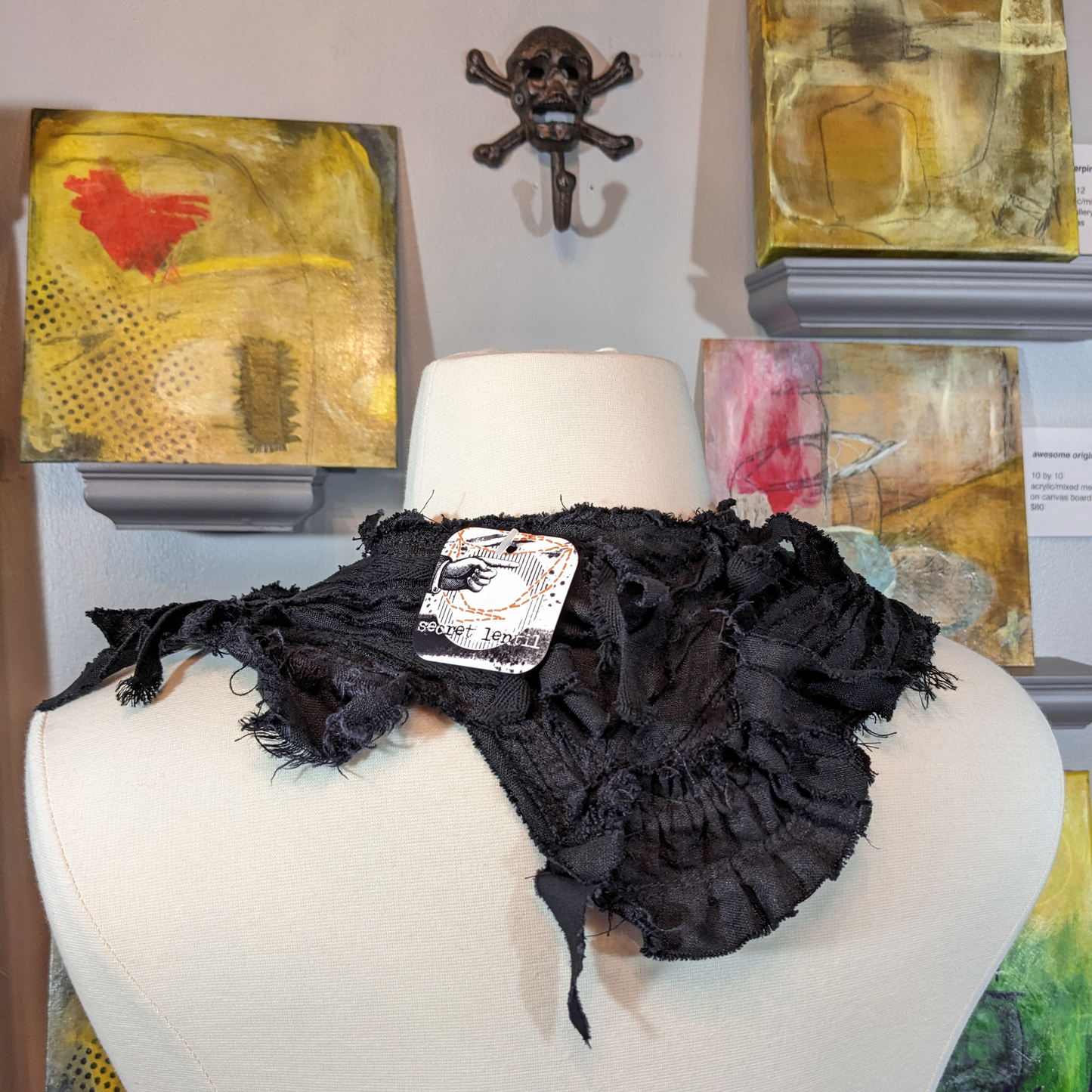 ferraille noir collar ~ neckpiece from secret lentil