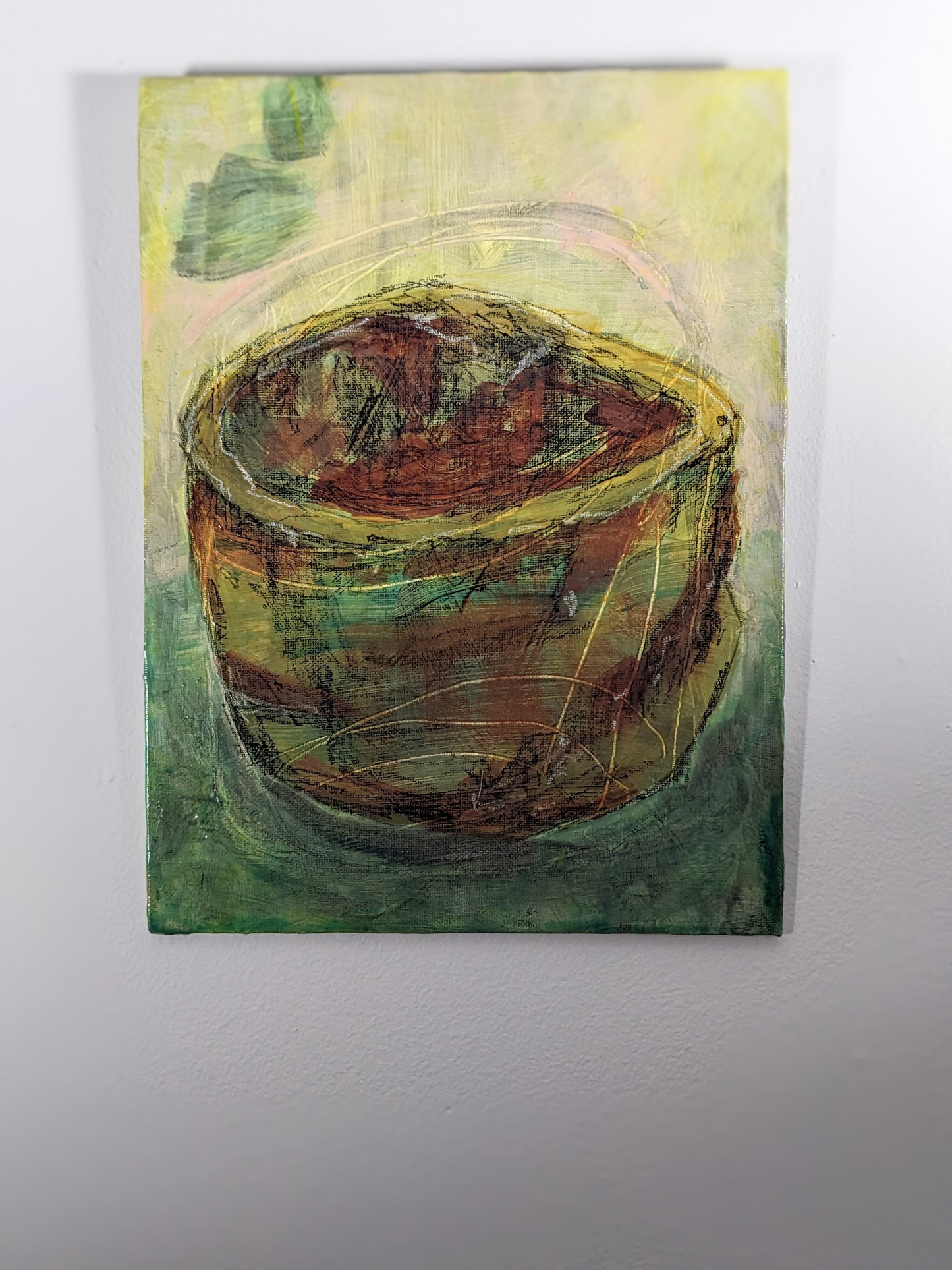 Peter Voulkos bowl painted by helen carter